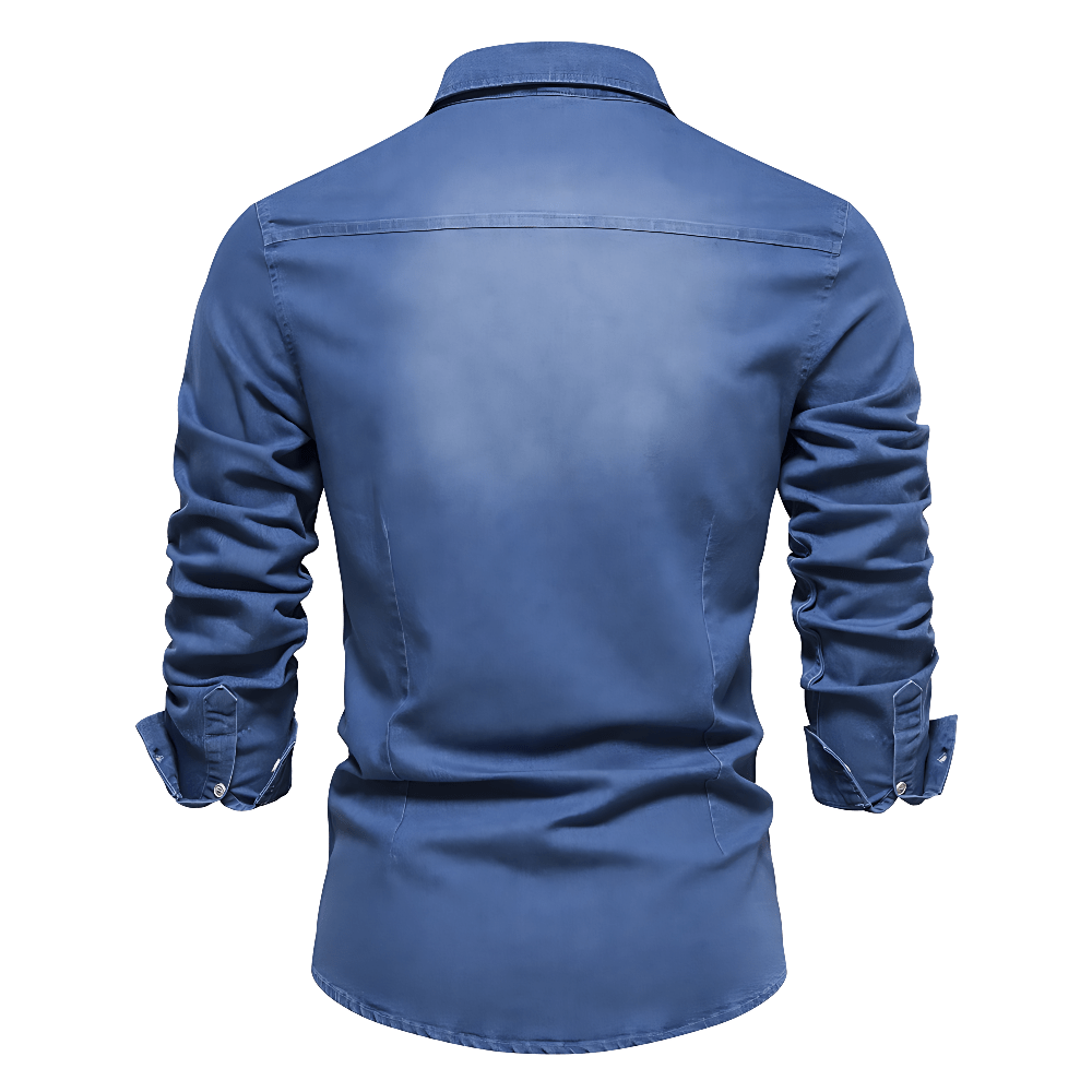 Western Style Denim Shirt - Harren Cole