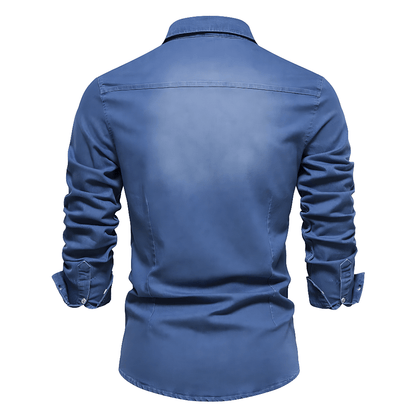 Western Style Denim Shirt - Harren Cole