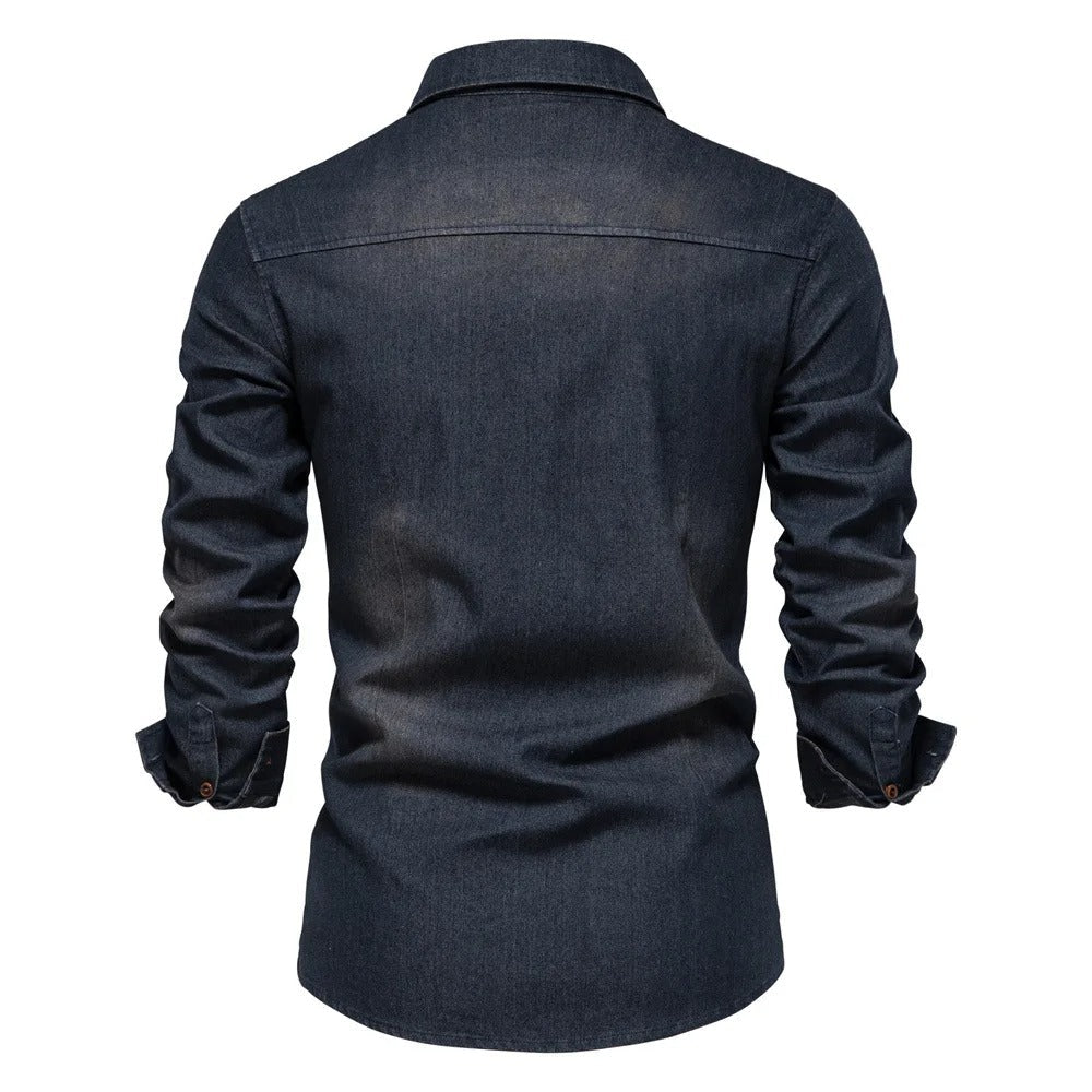 Western Style Denim Shirt - Harren Cole